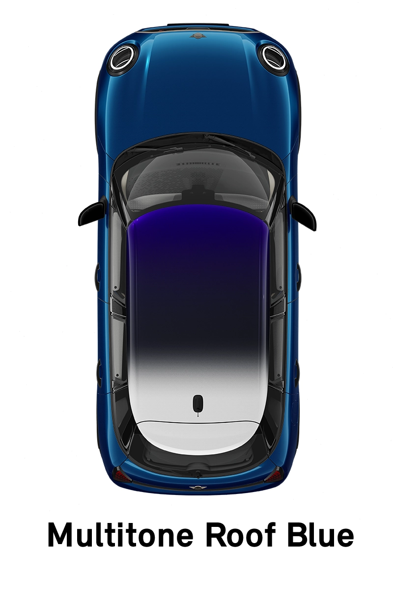 MINI Multitone mėlynas stogas