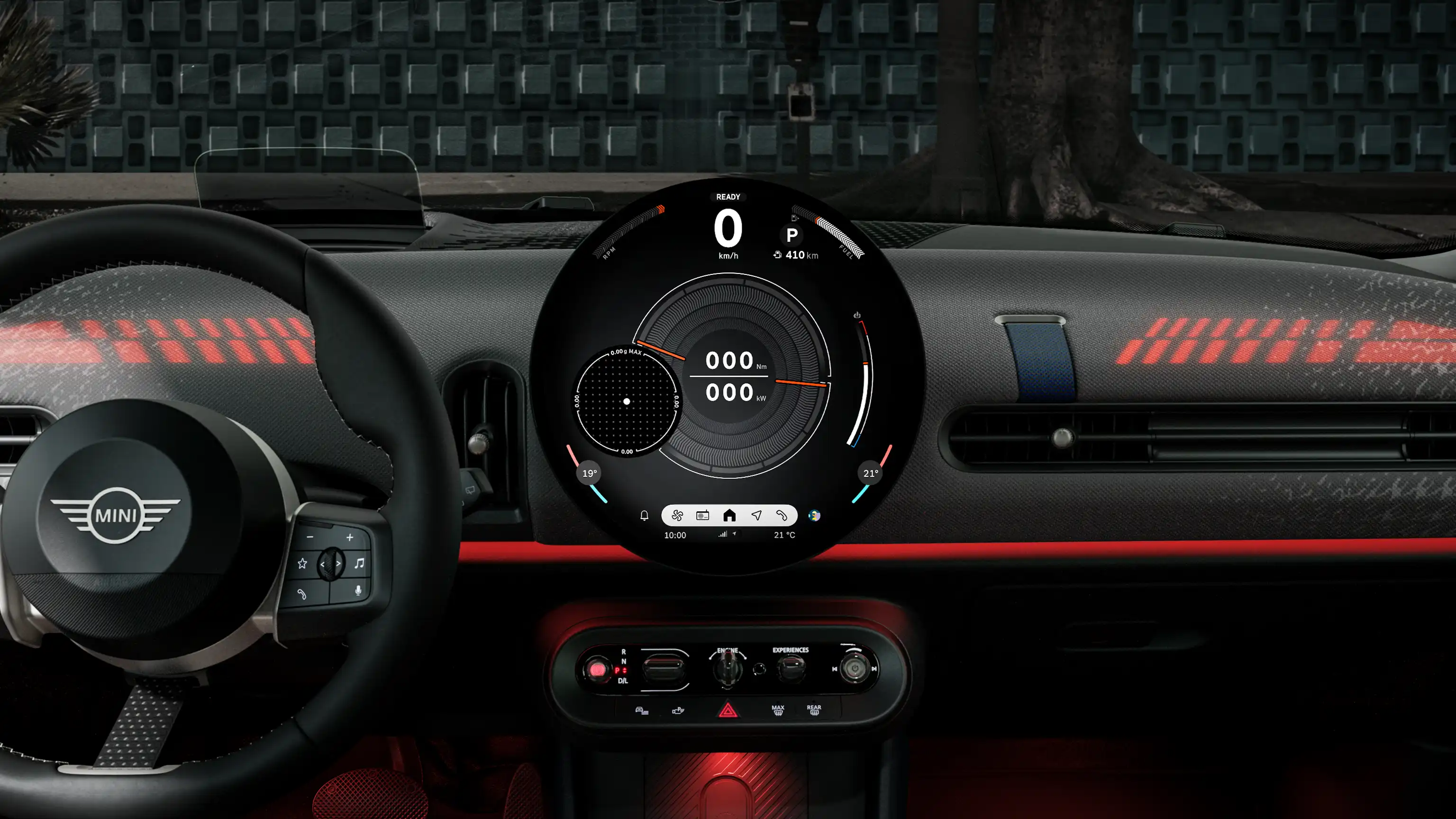 MINI Cooper kabrioletas - skaitmeninė patirtis - gokart režimas