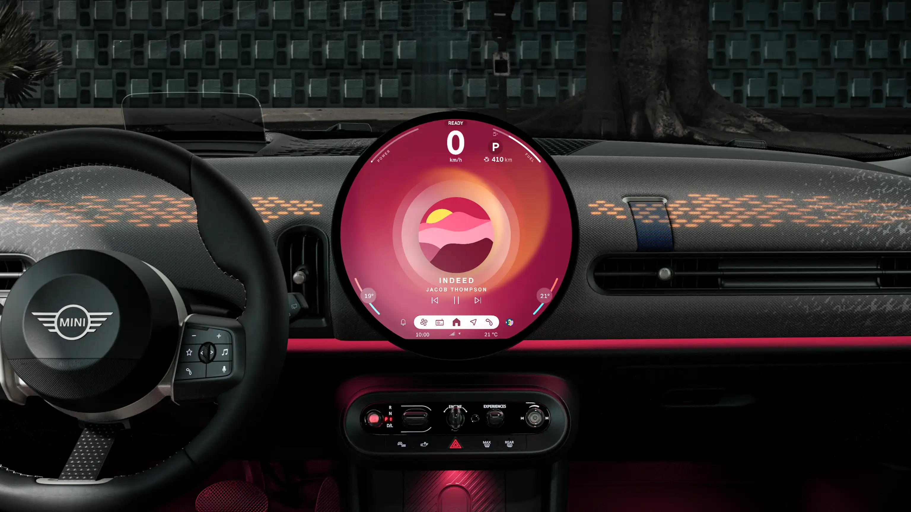 MINI Cooper kabrioletas - skaitmeninė patirtis - vivid režimas