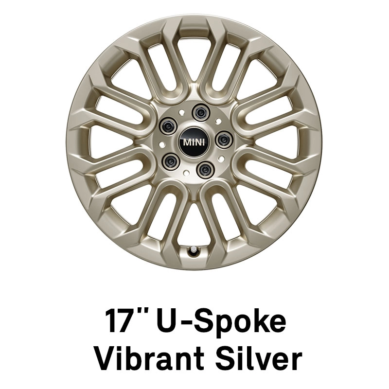 MINI ratlankis: 17 colių U-Spoke Vibrant Silver dizaino
