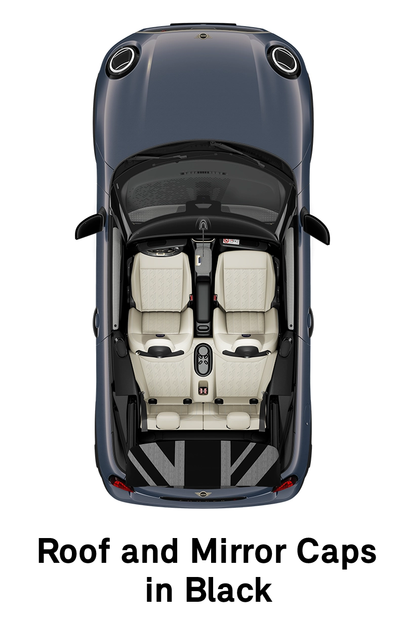 MINI stogas: juodos spalvos stogas ir veidrodėlių korpusai