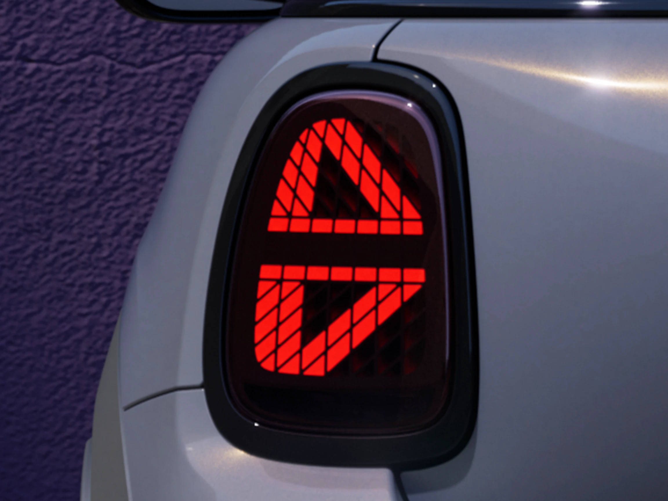 MINI Cooper kabrioletas – eksterjero akcentai – apšvietimo dizainas