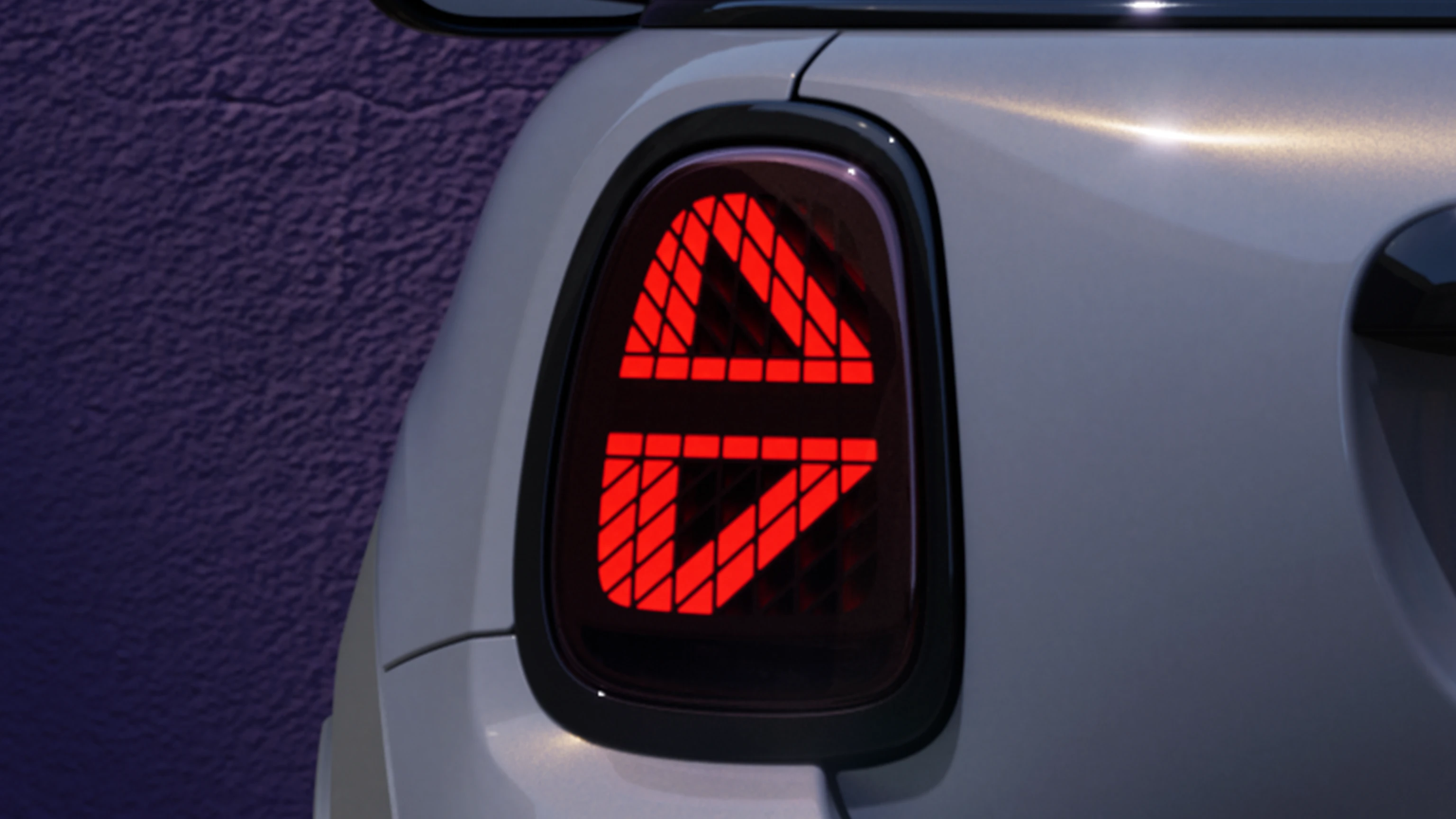 MINI Cooper kabrioletas – eksterjero akcentai – apšvietimo dizainas