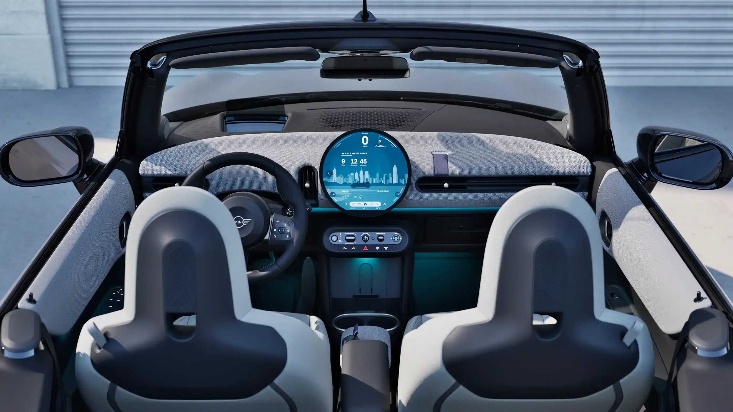 MINI Cooper kabrioletas - interjeras - patirties režimų galerija - asmeninis asistentas