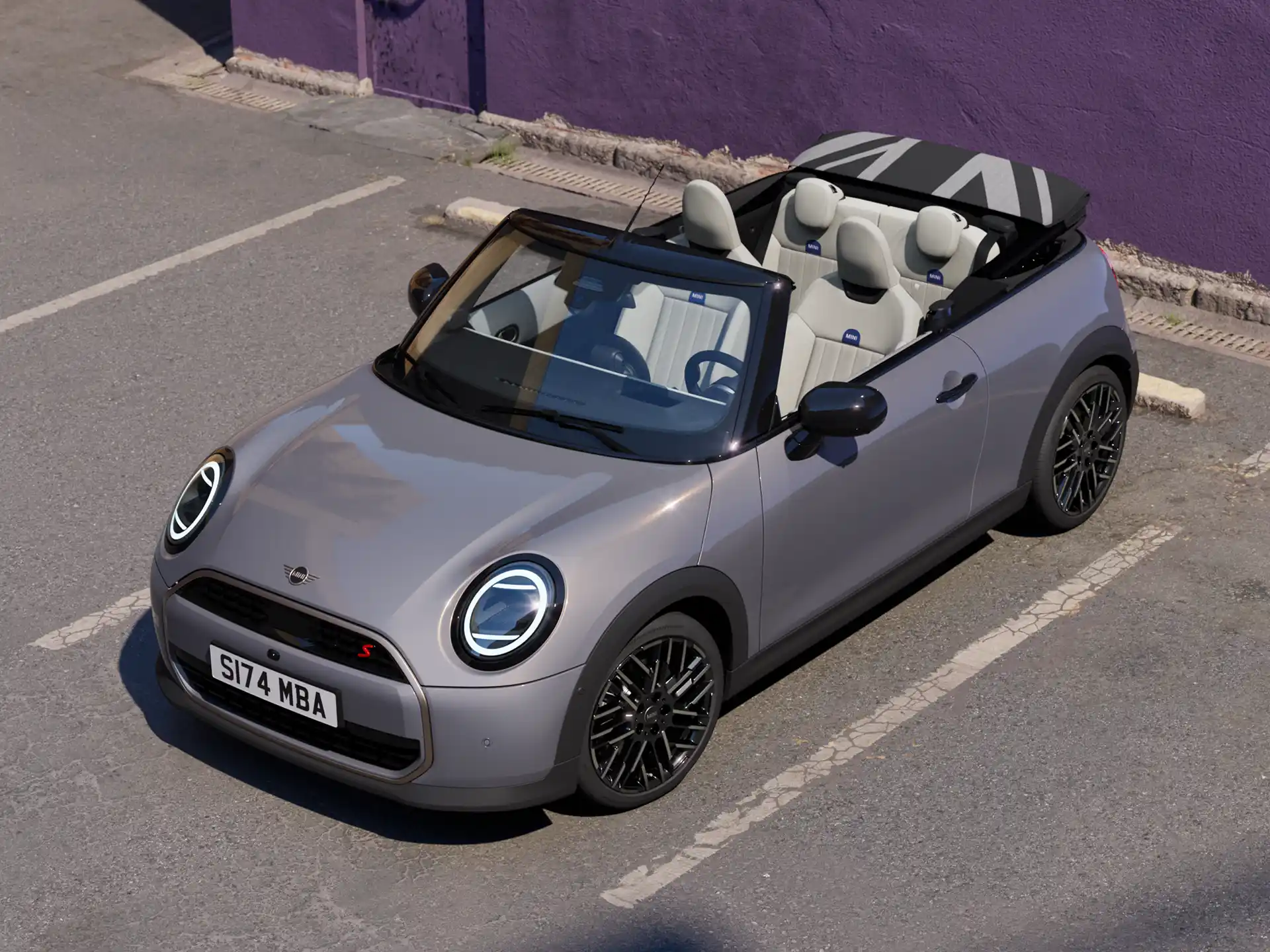 MINI Cooper kabrioletas - interjeras - sėdynės