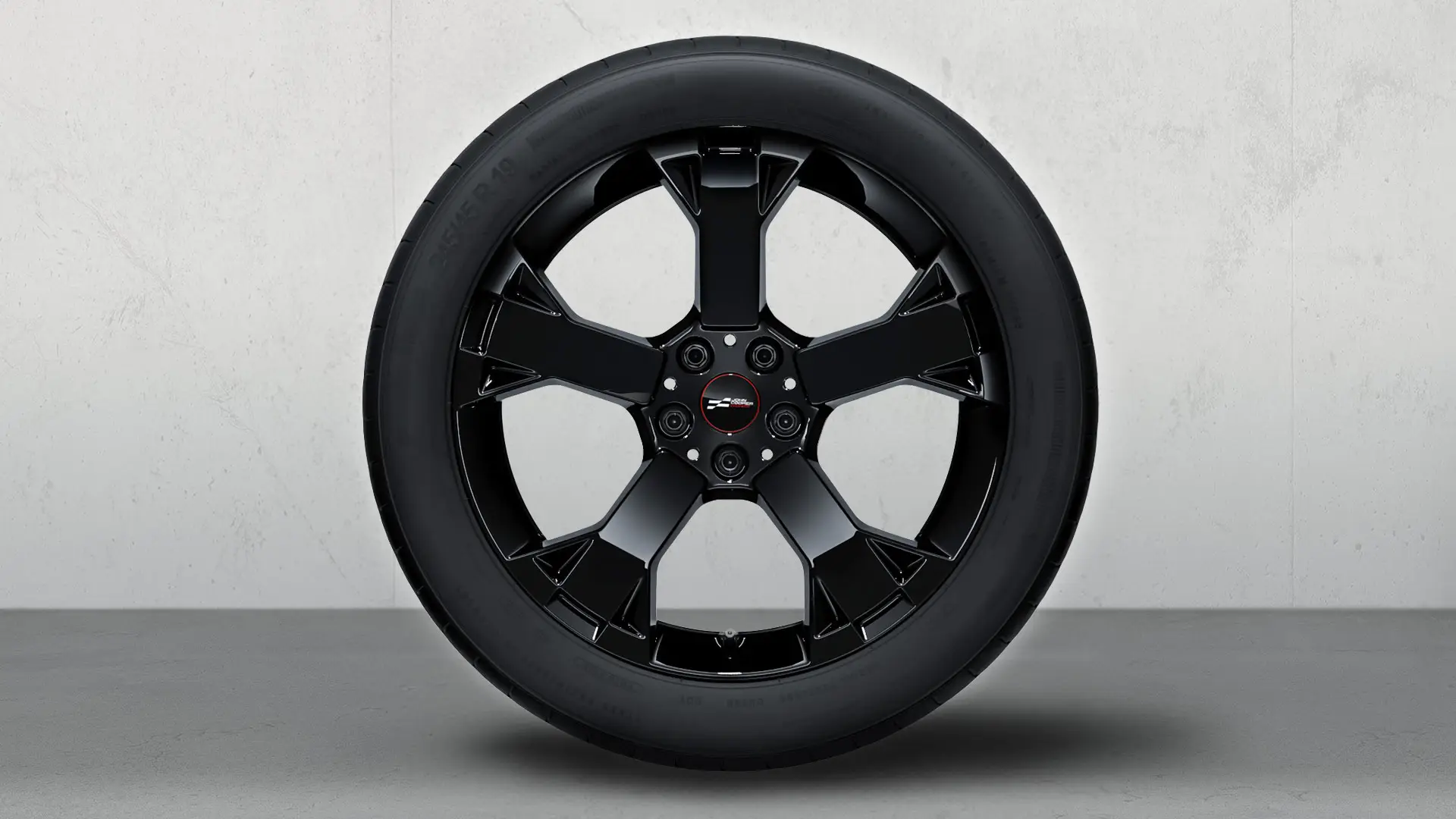 19 colių MINI JCW Runway Spoke 948 ratlankio vaizdas iš arti juodos Jet Black spalvos
