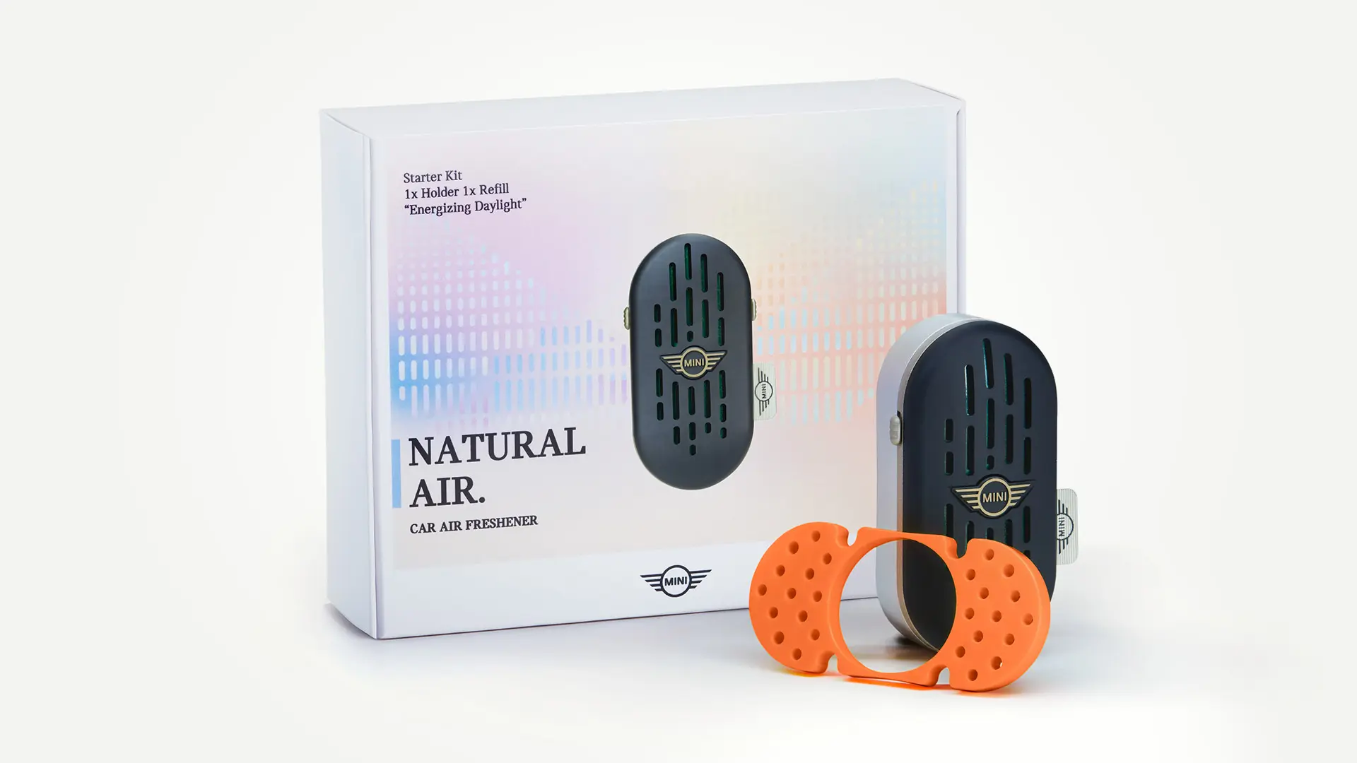 MINI Natural Air oro gaiviklio rinkinys su kvapo laikikliu ir lazdele.