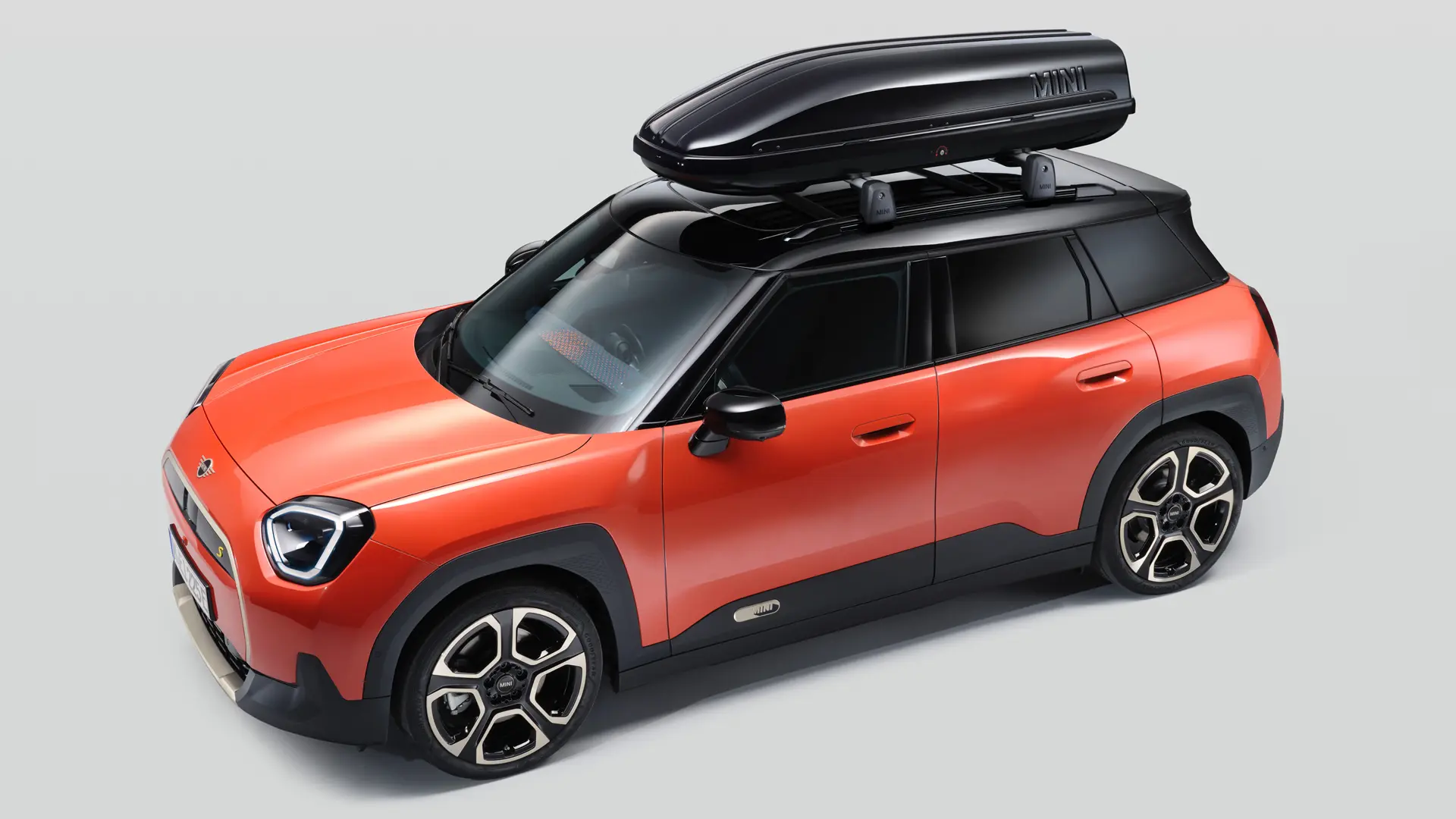 MINI aksesuarai ir priedai - mini aceman 320 l juoda stogo bagažinė