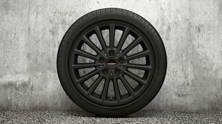 17 COLIŲ JCW MULTI SPOKE 505 RATLANKIAI - JUODOS JET BLACK MATINĖS SPALVOS