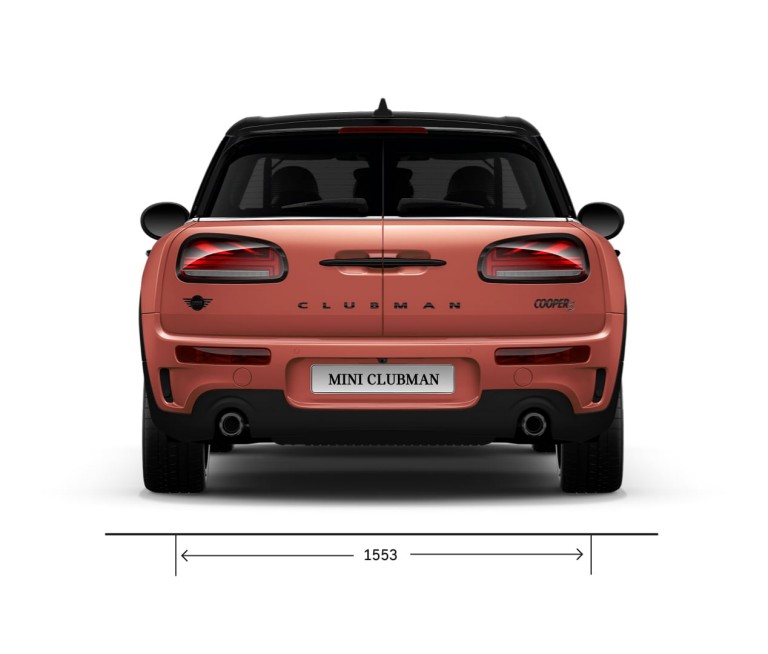 MINI Clubman – vaizdas iš šono – išmatavimai